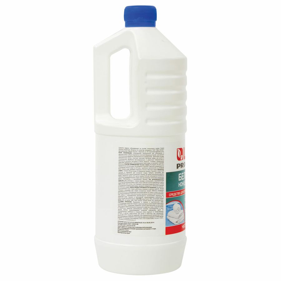 Средство для отбеливания, дезинфекции и уборки 1 л БЕЛИЗНА КОНЦЕНТРАТ (хлора 15-30%), LAIMA PROFESSIONAL