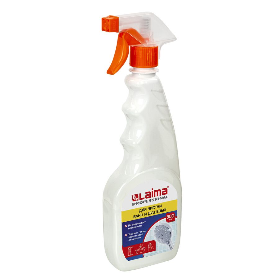 Средство для чистки ванн и душевых 500 мл LAIMA PROFESSIONAL, распылитель