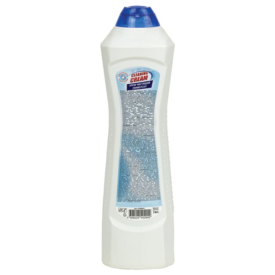 Чистящее средство универсальное крем 780 мл, LAIMA PROFESSIONAL "White fresh"