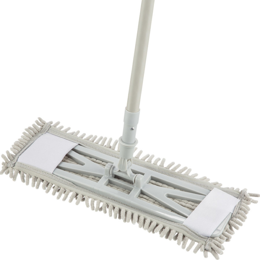 Швабра Home Queen с насадкой из микрофибры 40x12 см рукоятка 130 см
