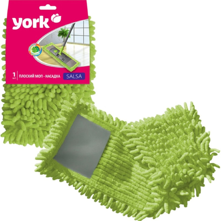 Насадка МОП плоская York Сальса микрофибра 41х12 см