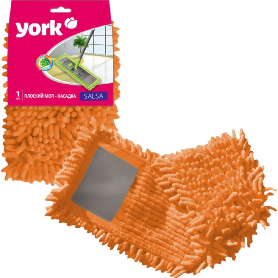 Насадка МОП плоская York Сальса микрофибра 41х12 см