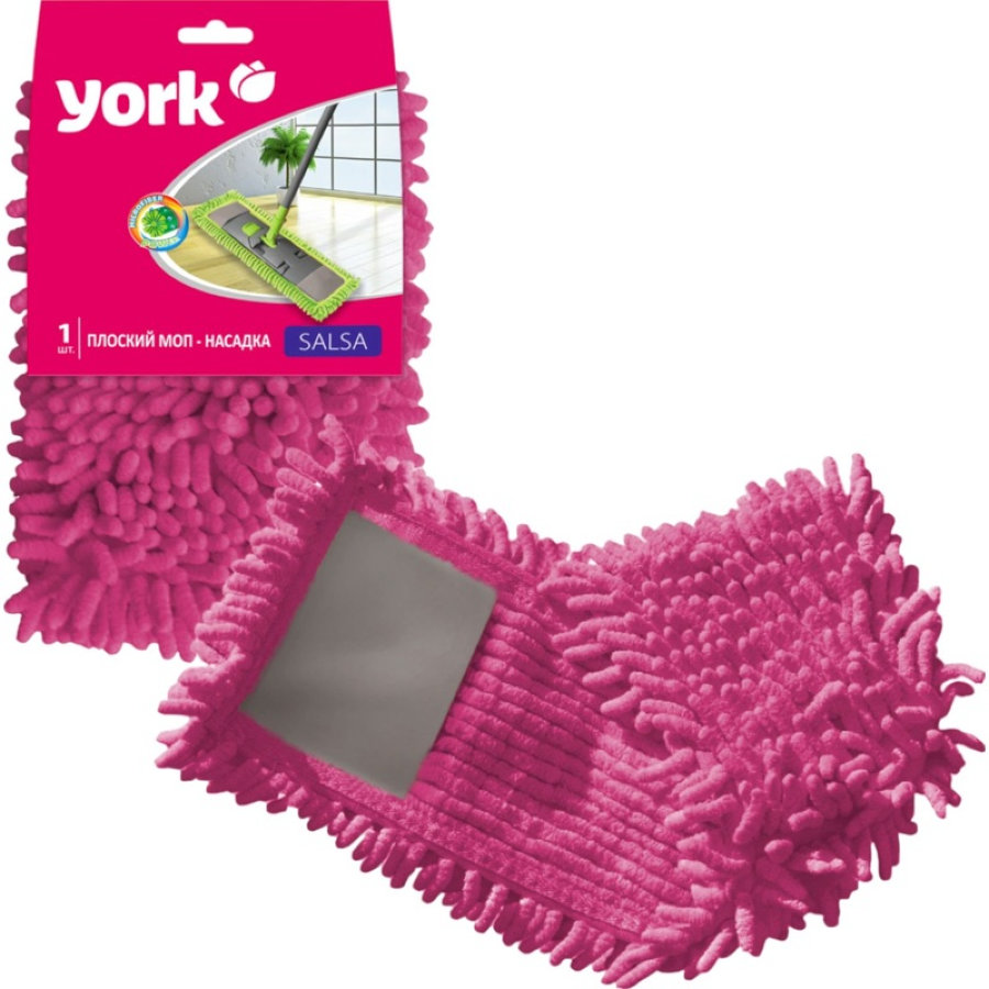 Насадка МОП плоская York Сальса микрофибра 41х12 см