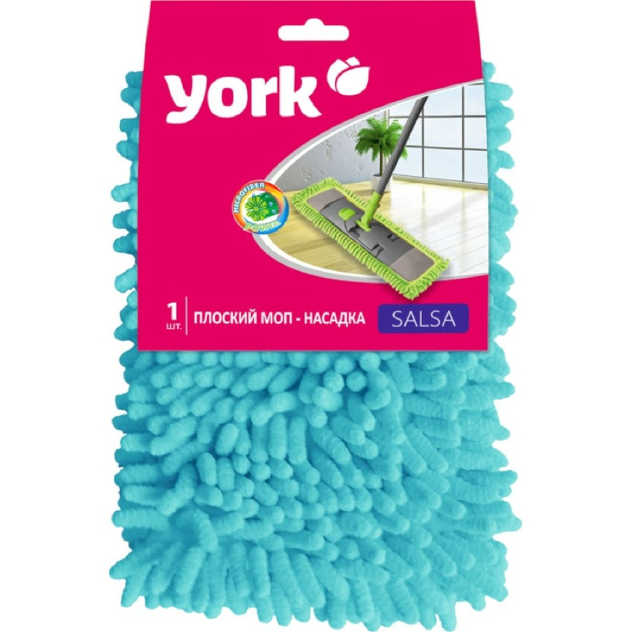 Насадка МОП плоская York Сальса микрофибра 41х12 см