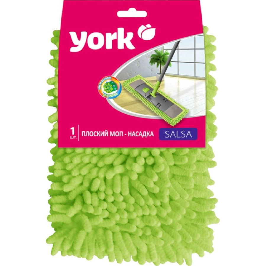 Насадка МОП плоская York Сальса микрофибра 41х12 см