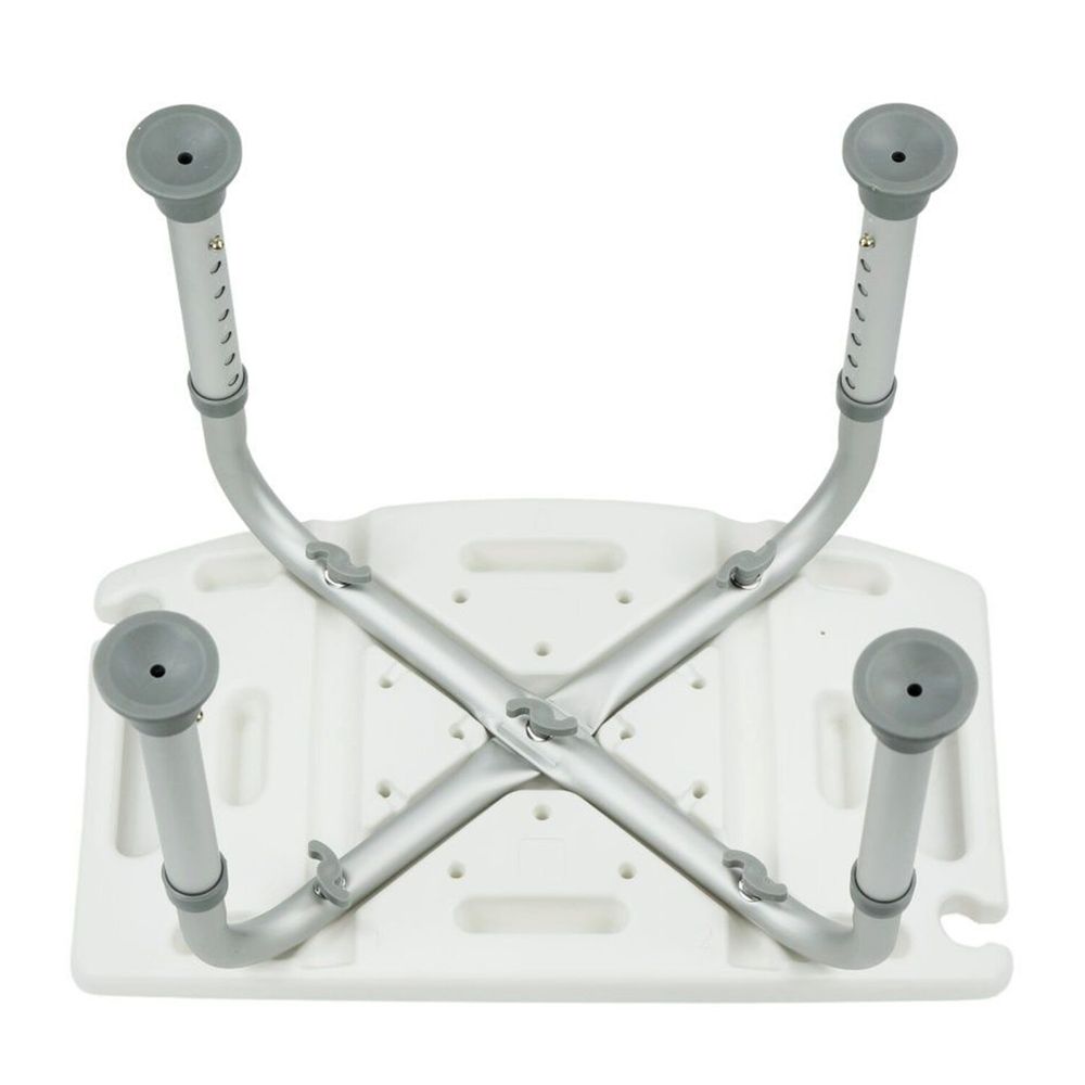 Стул сиденье прямоугольный ТИТАН для купания в душе / ванной, регулировка высоты ножек под любой рост, BRABIX