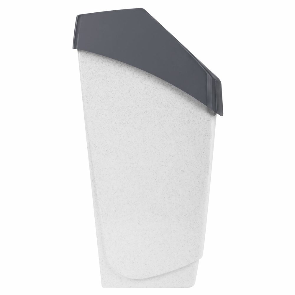 Ведро-контейнер 15 л, с крышкой (качающейся), для мусора,