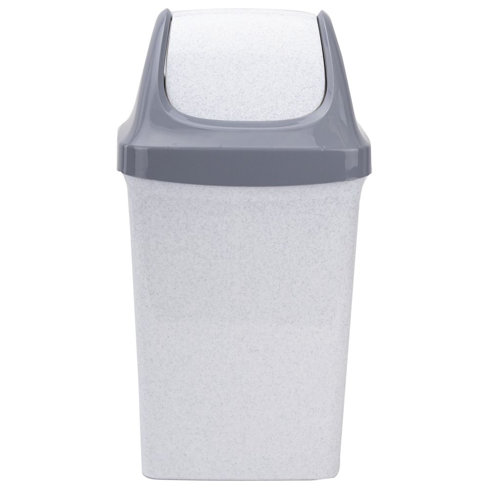 Ведро-контейнер 15 л, с крышкой (качающейся), для мусора,