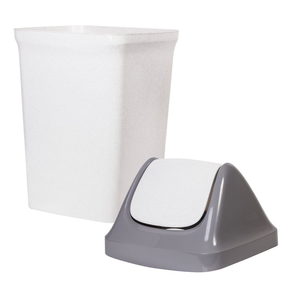 Ведро-контейнер 50 л, с крышкой (качающейся), для мусора,