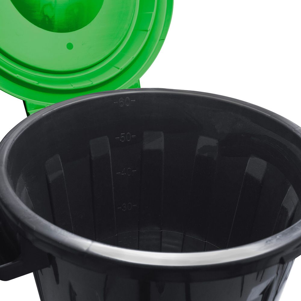 Контейнер 60 литров для мусора, БАК+КРЫШКА (высота 58 см), М2393/АССОРТИ, IDEA