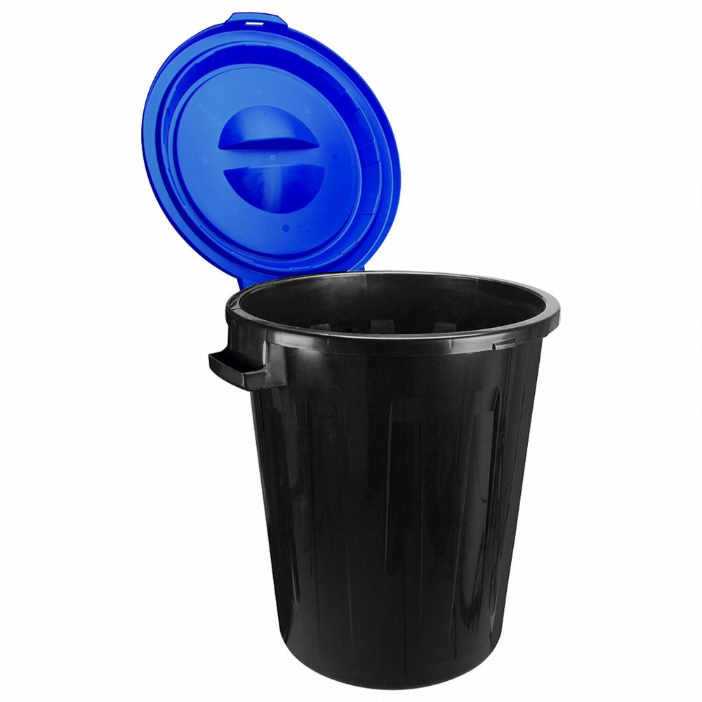 Контейнер 90 литров для мусора, БАК+КРЫШКА (высота 65 см), M2394/АССОРТИ, IDEA