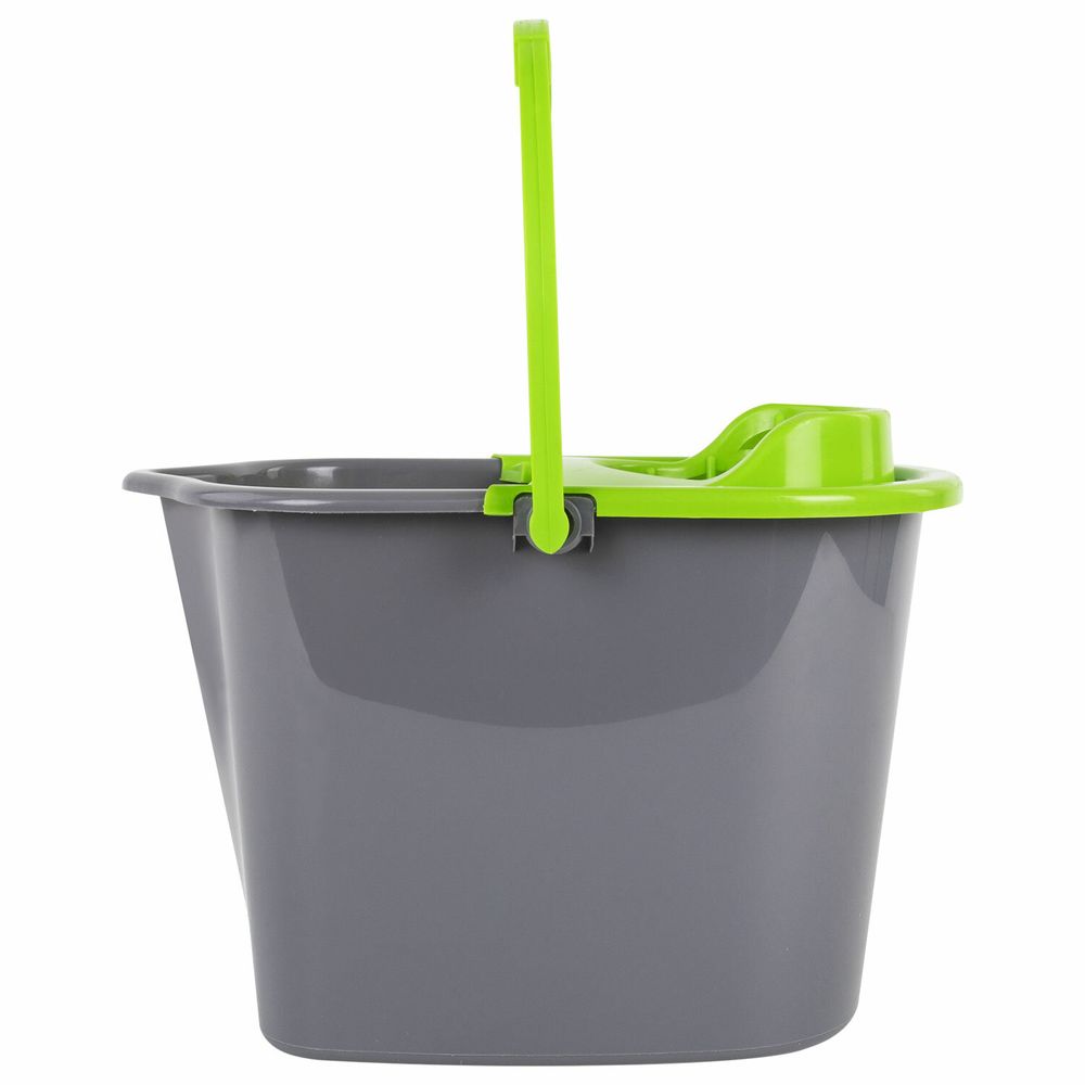 Ведро 10 л для уборки КОМПЛЕКТ с ОТЖИМОМ для веревочных и ленточных МОПов, 24х35х24 см, YORK