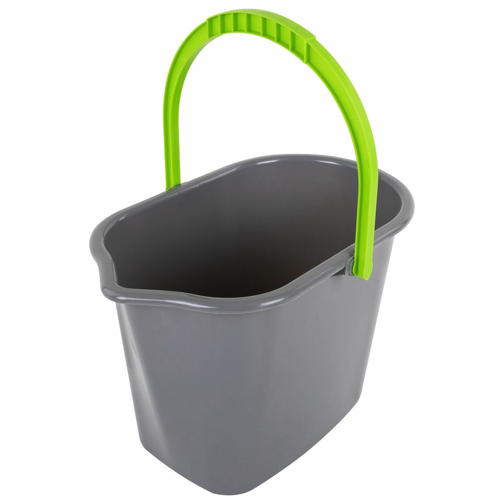 Ведро 10 л для уборки КОМПЛЕКТ с ОТЖИМОМ для веревочных и ленточных МОПов, 24х35х24 см, YORK