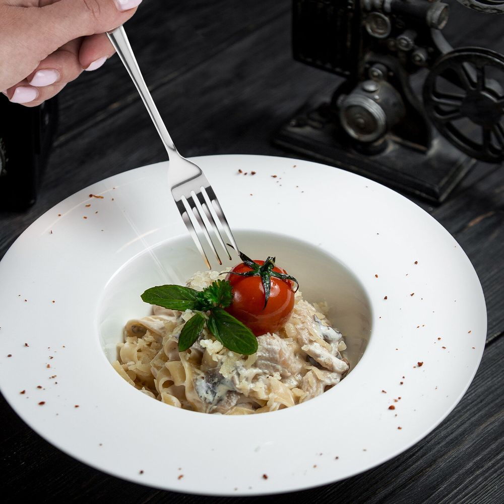 Вилки столовые STANDARD, КОМПЛЕКТ 6 шт., полированная нержавеющая сталь, серебристые, DASWERK