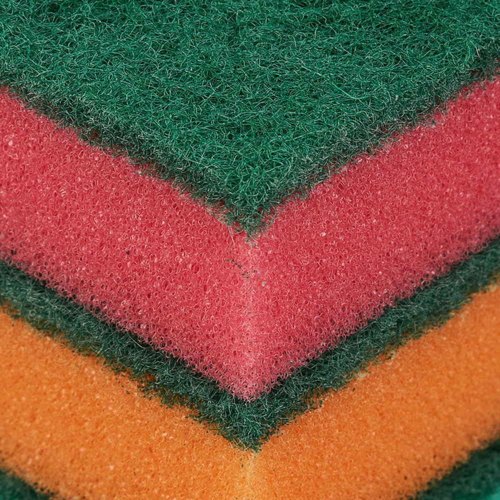 Губка для мытья посуды Paclan, 5х8см, 10шт/уп