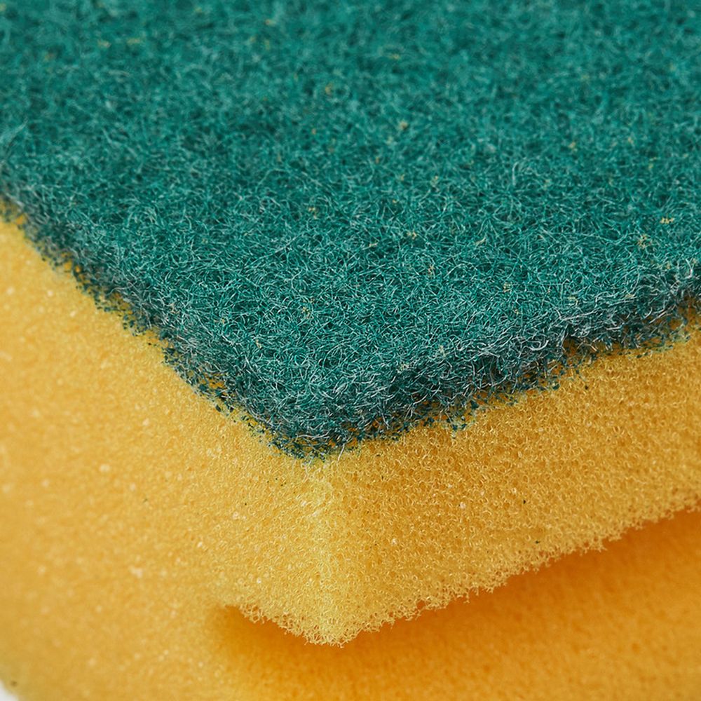 Губка для мытья посуды Paclan, 7х9см, формованная, 2шт/уп