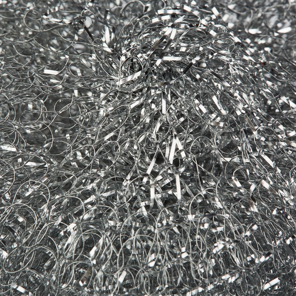 Губка для удаления пригоревших жиров Paclan, d=8,5см, металлическая, 3шт/уп