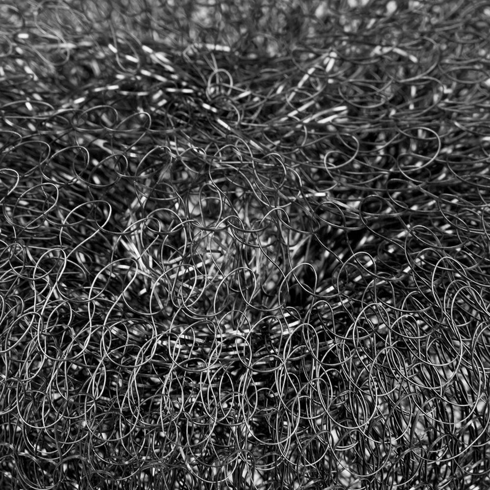 Губка для удаления пригоревших жиров Paclan, d=9,5см, металлическая