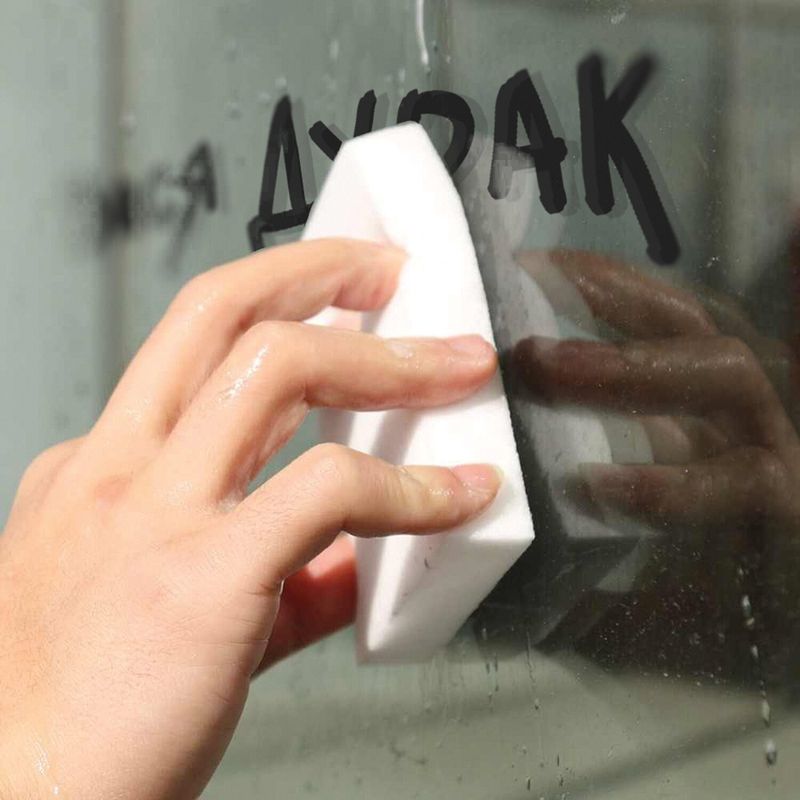 Губка-ластик МЕЛАМИНОВАЯ для удаления пятен, 90*55*20мм, КОМПЛЕКТ 5шт, колорбокс, LAIMA