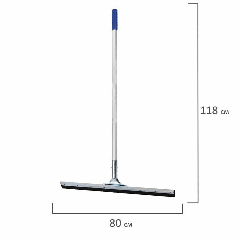 Швабра-стяжка/водосгон, 80см, алюминиевый черенок 118см, основа металл/резина, LAIMA PROF