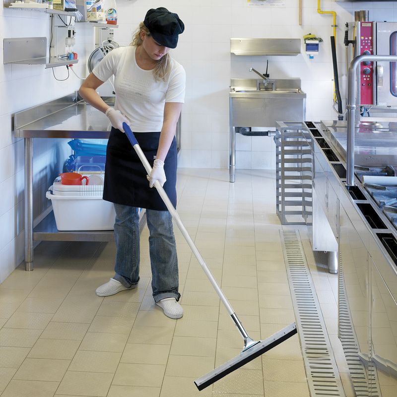 Швабра-стяжка/водосгон, 80см, алюминиевый черенок 118см, основа металл/резина, LAIMA PROF