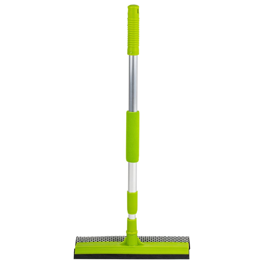 Окномойка ЛЮБАША, алюминиевая телескопическая ручка 50-90 см, рабочая часть 25 см (стяжка, губка, ручка)