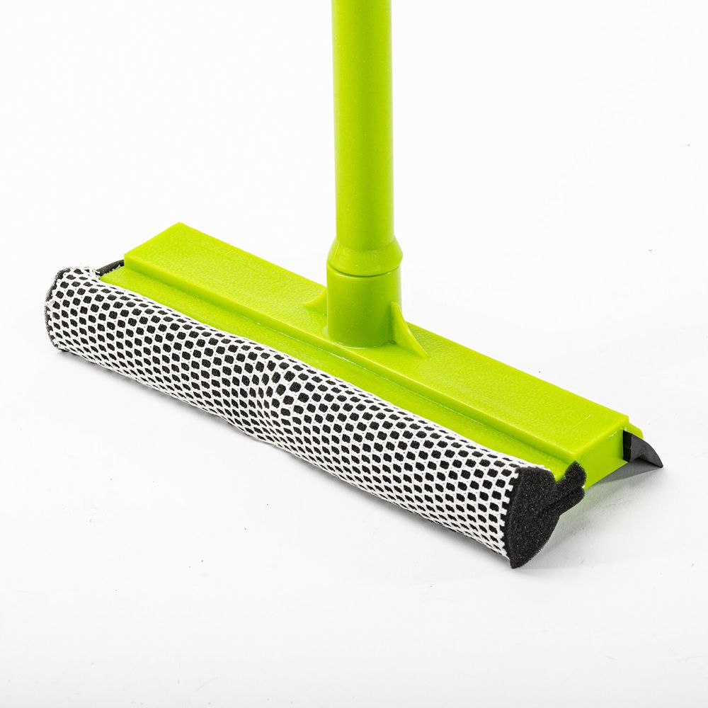 Окномойка ЛЮБАША, пластиковая ручка 40 см, рабочая часть 20 см (стяжка, губка, ручка)