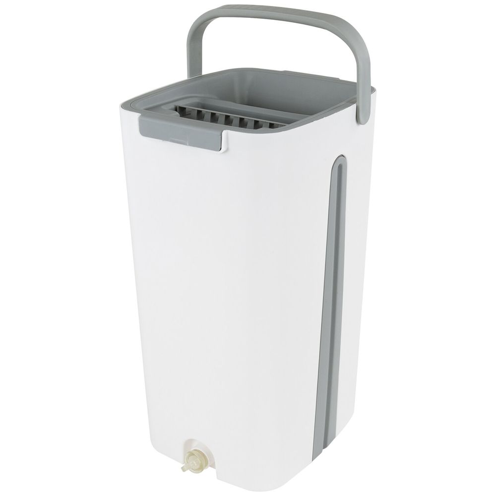 Комплект для уборки: швабра, ведро 11 л/9 л двухкамерное с отжимом, насадка МОП (кармашки с двух сторон) PRO CLEAN, LAIMA