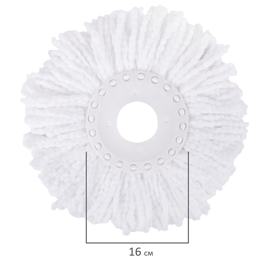 Комплект для уборки: швабра, ведро 7 л/5 л с отжимом центрифуга, 2 насадки, бежевый, LAIMA