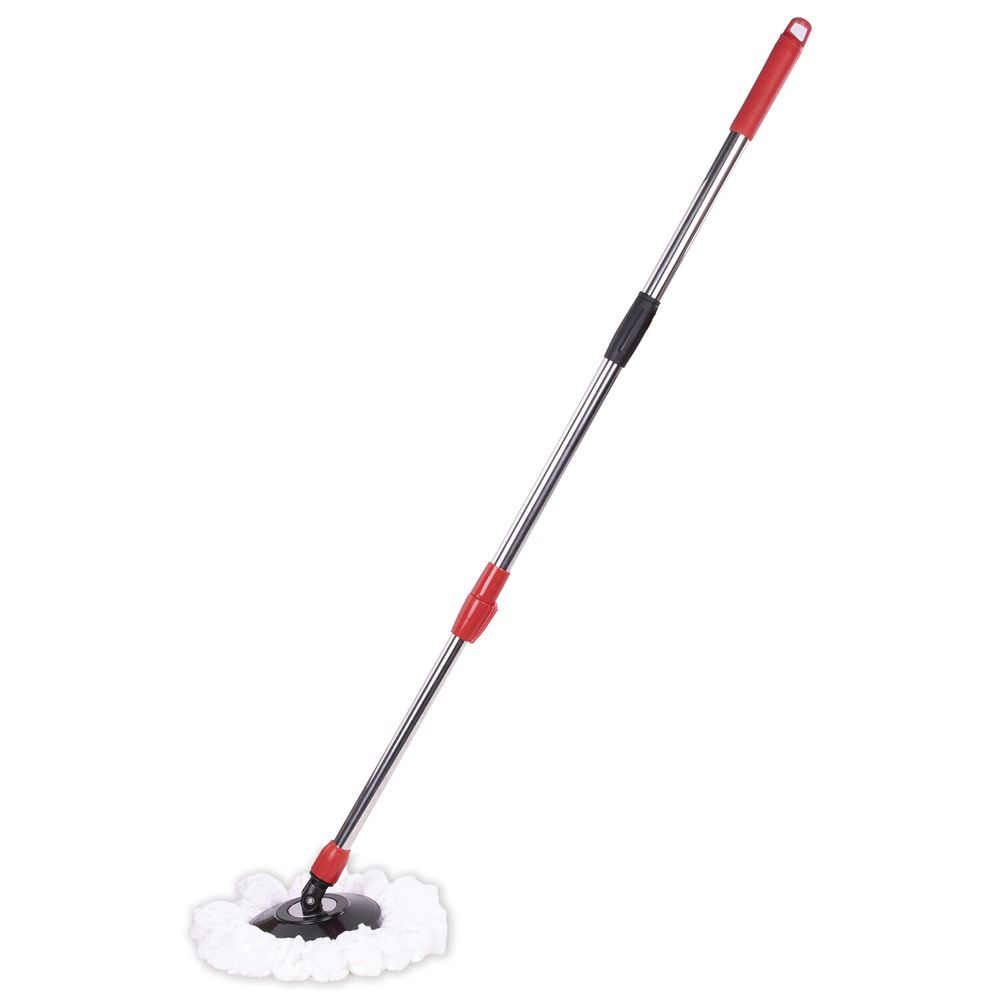 Комплект для уборки: швабра, ведро 7 л/5 л с отжимом центрифуга, 2 насадки, черный, LAIMA