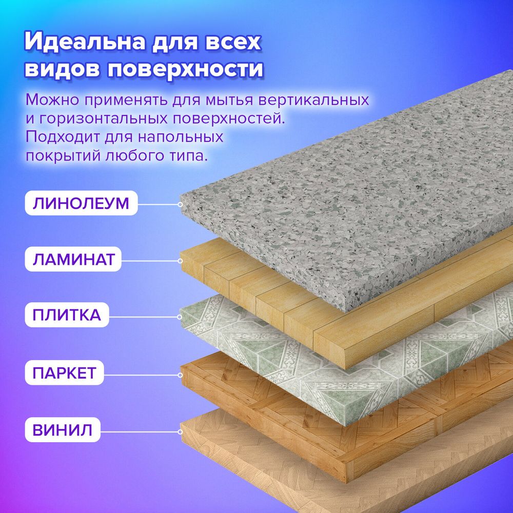 Насадки МОП для швабры (кармашки с 2-х сторон) КОМПЛЕКТ 4 шт., микрофибра, 33х12,5 см, LAIMA