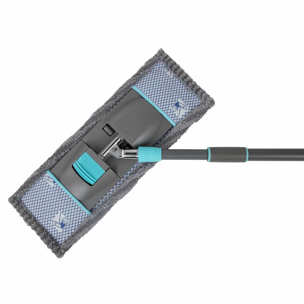 Швабра с насадкой 42 см, телескопический черенок 75-120 см, микрофибра, карманы, LAIMA HOME