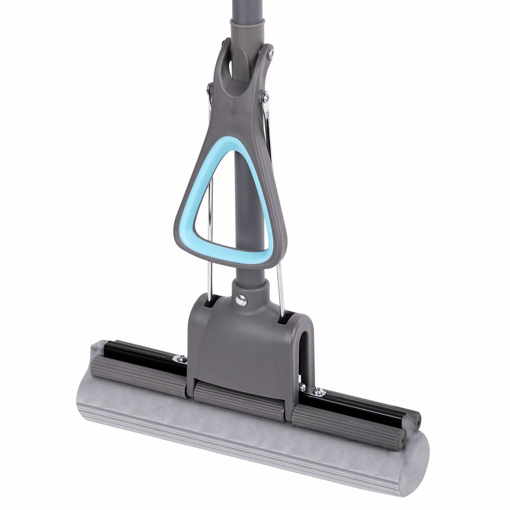 Швабра самоотжимная, роликовый отжим, насадка PVA 27 см, телескопический черенок 84-122 см, LAIMA HOME