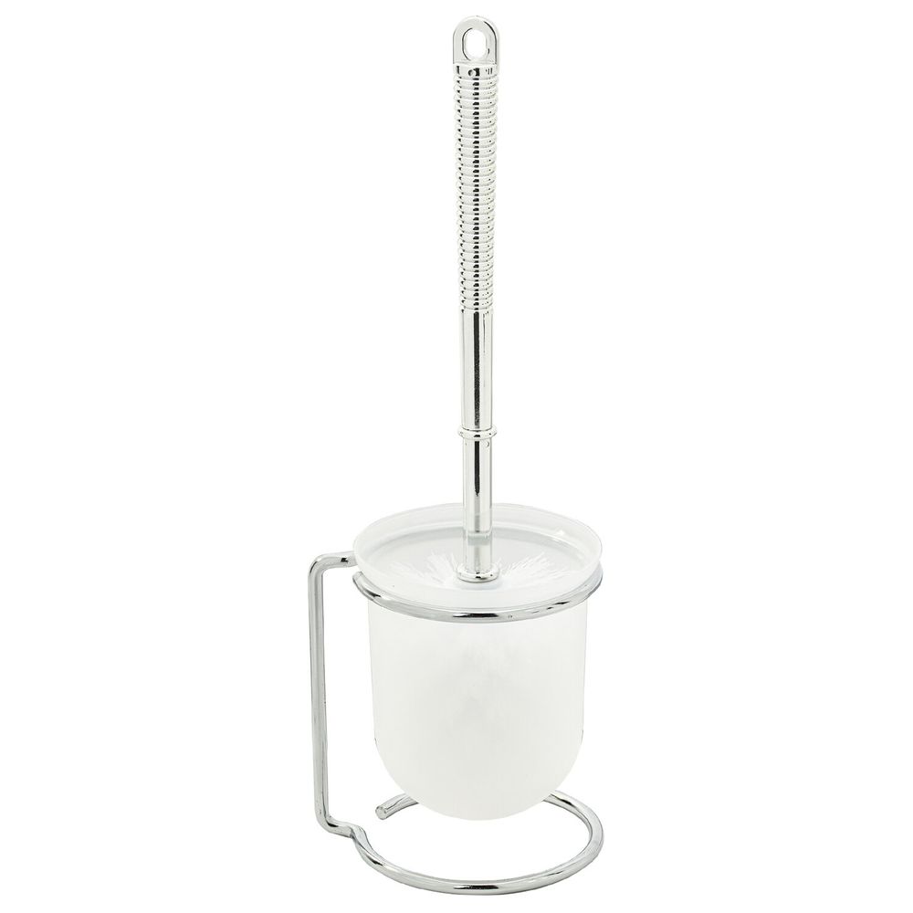 Ерш для унитаза LAIMA на металлической подставке, пластиковый, хромовый