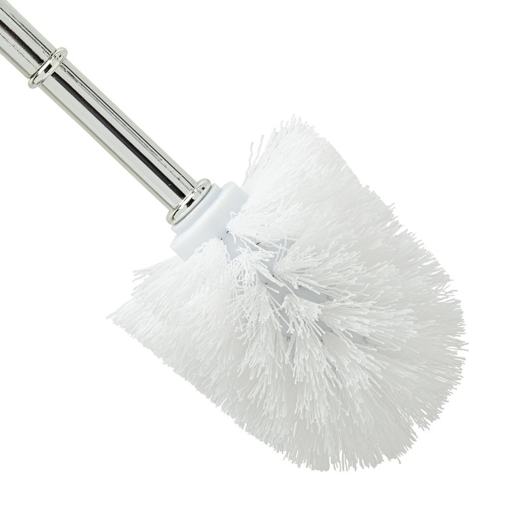 Ерш для унитаза LAIMA на металлической подставке, пластиковый, хромовый