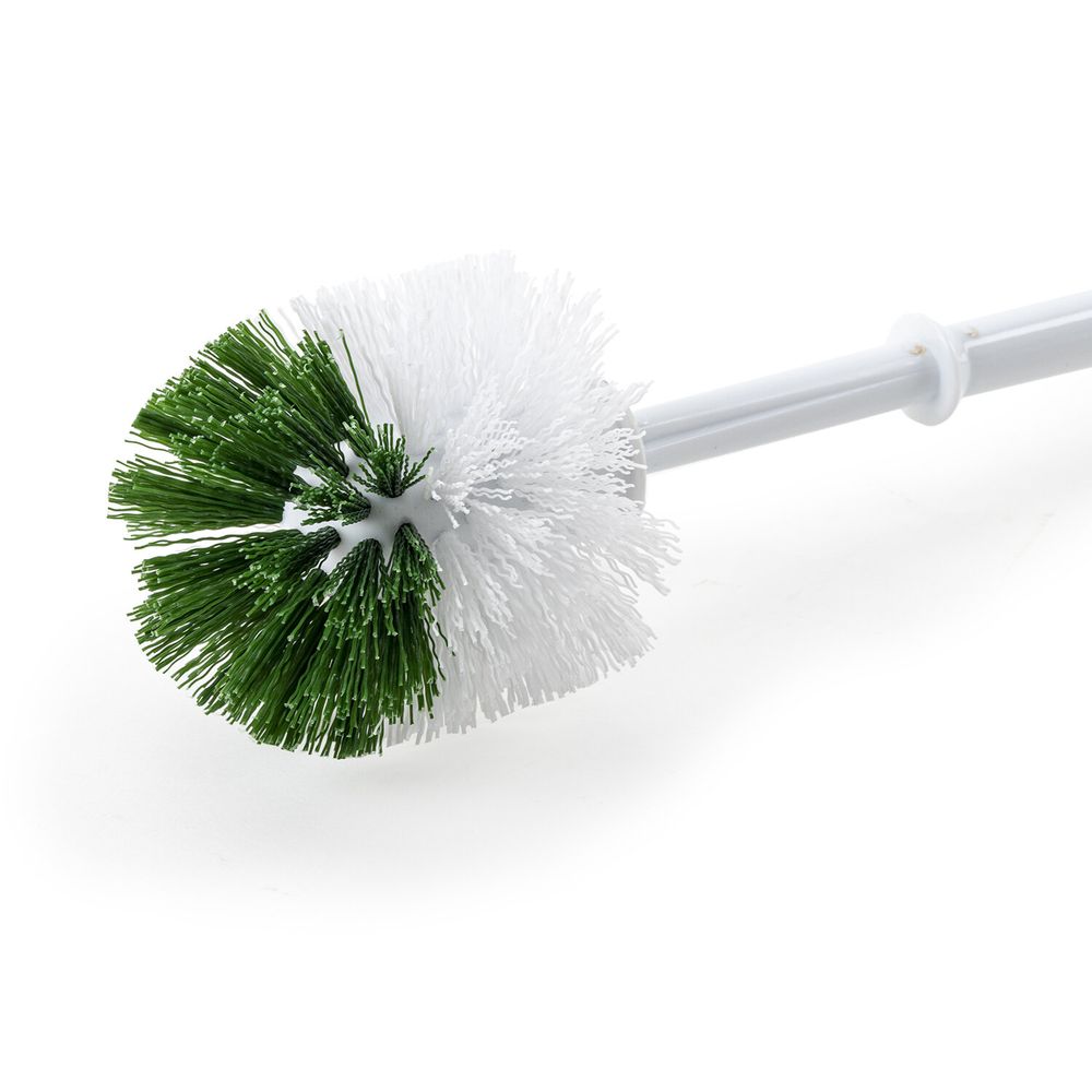 Ерш для унитаза ЛЮБАША, с подставкой, пластик, белый