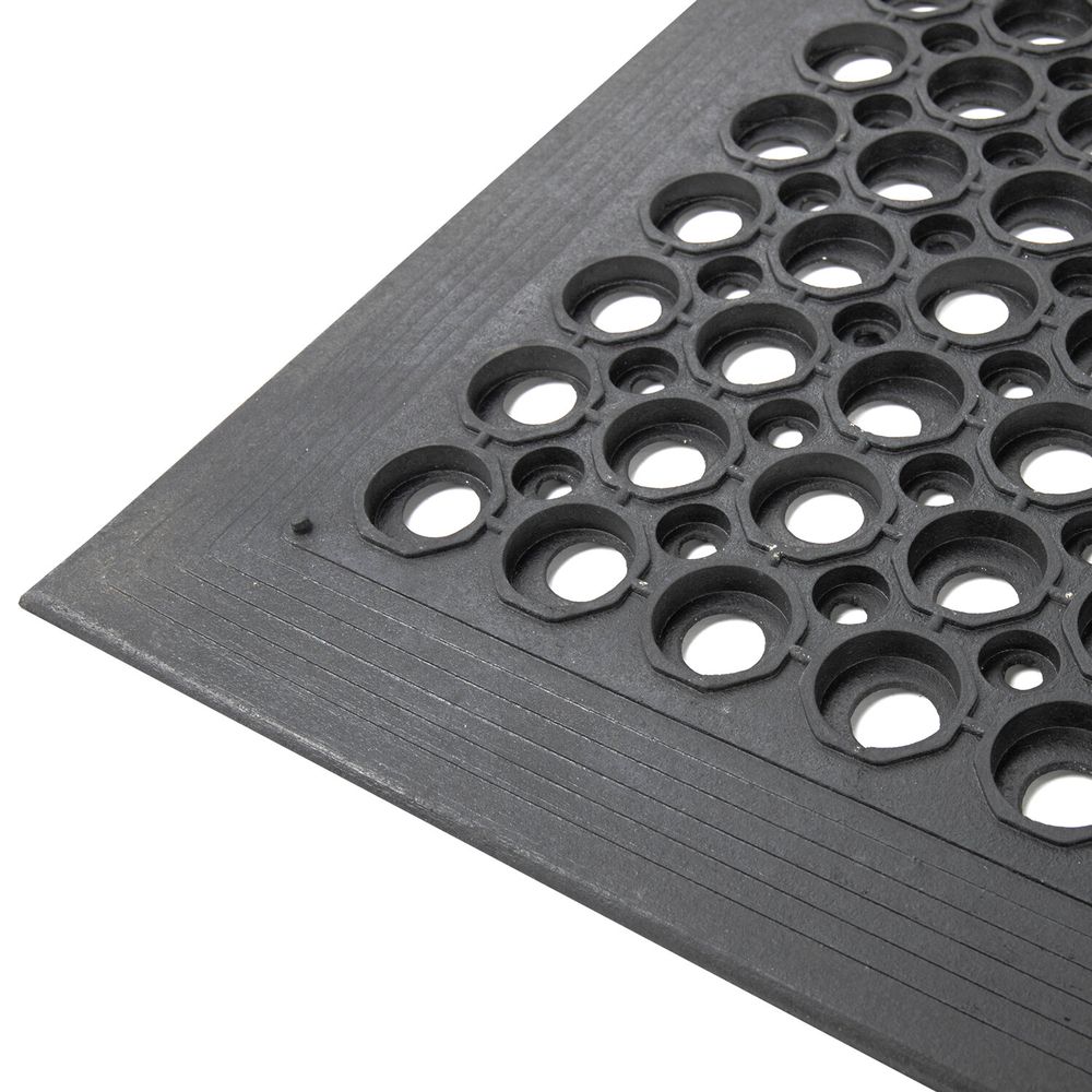 Коврик входной резиновый грязесборный перфорированный, 90х150 см, толщина 12 мм, LAIMA EXPERT