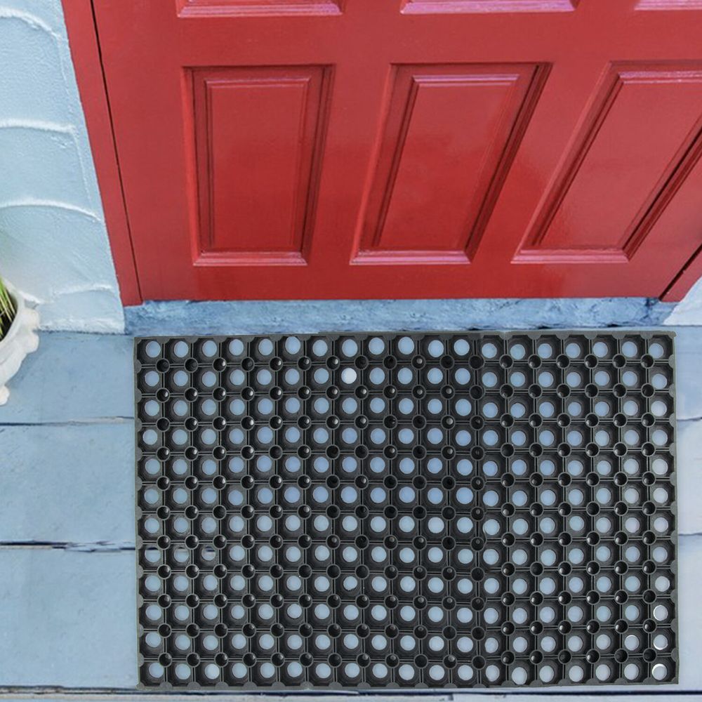 Коврик входной резиновый грязесборный ячеистый, 100х150 см, толщина 22 мм, LAIMA EXPERT