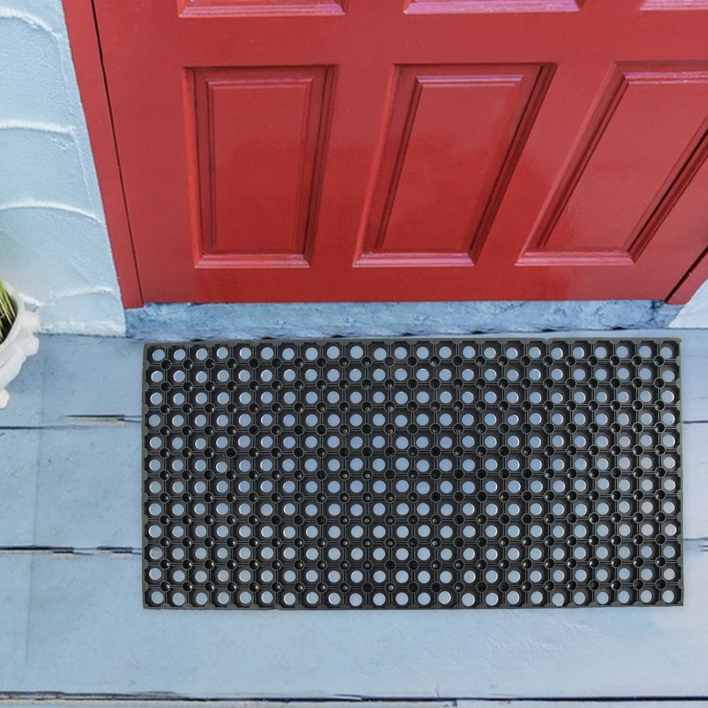 Коврик входной резиновый грязесборный ячеистый, 50х100 см, толщина 16 мм, LAIMA EXPERT