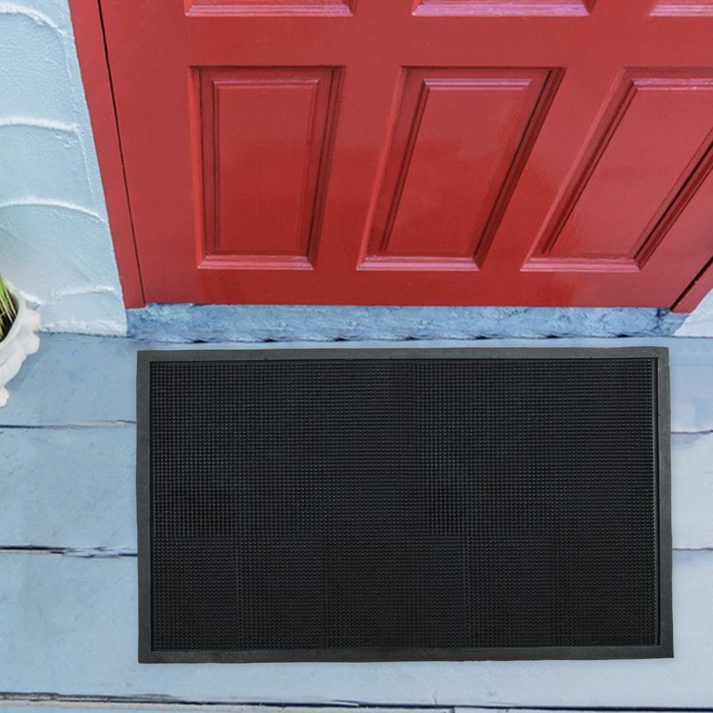 Коврик входной резиновый фактурный грязесборный 80х120 см, толщина 12 мм, LAIMA EXPERT