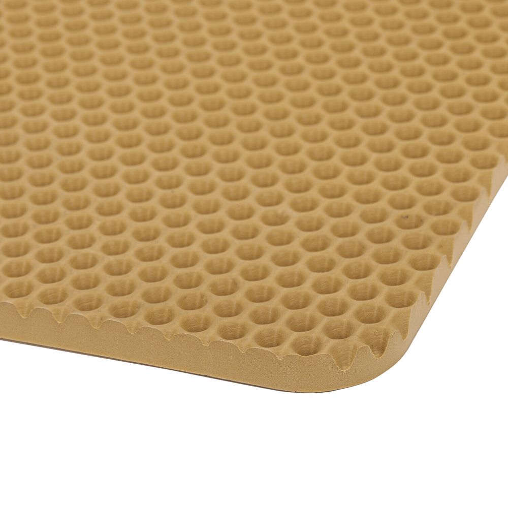 Коврик EVA / ЭВА универсальный 35х45 см ячеистый (СОТЫ) применим для сушки посуды, кухни, ванной, животных, цвет БЕЖЕВЫЙ LAIMA