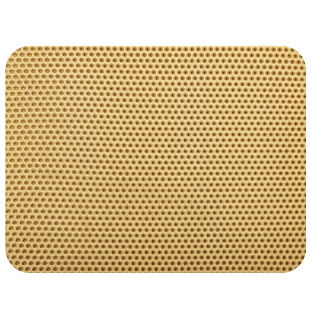 Коврик EVA / ЭВА универсальный 35х45 см ячеистый (СОТЫ) применим для сушки посуды, кухни, ванной, животных, цвет БЕЖЕВЫЙ LAIMA