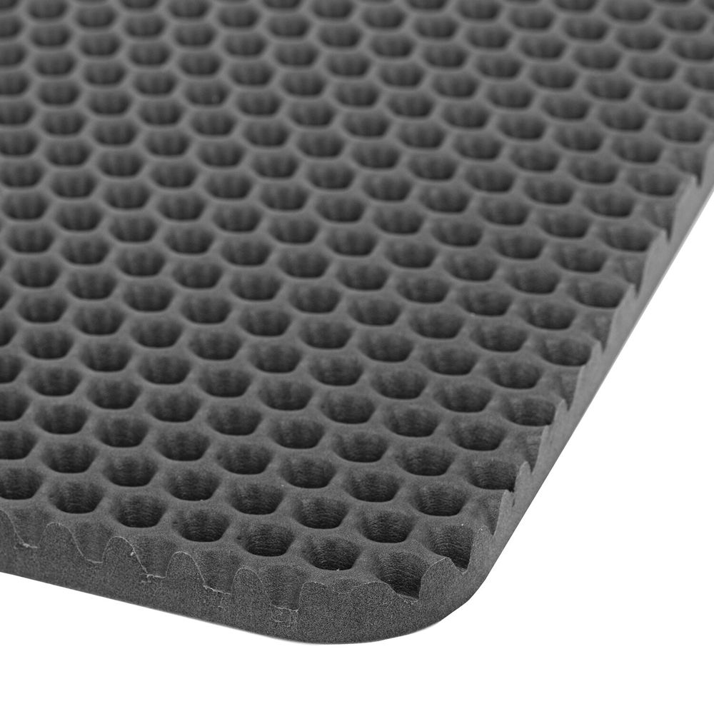 Коврик EVA / ЭВА универсальный 35х45 см ячеистый (СОТЫ) применим для сушки посуды, кухни, ванной, животных, цвет СЕРЫЙ, LAIMA