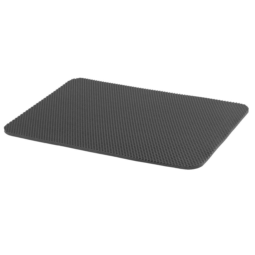 Коврик EVA / ЭВА универсальный 50х67см ячеистый (СОТЫ) применим для сушки посуды, кухни, ванной, прихожей, животных, цвет СЕРЫЙ LAIM