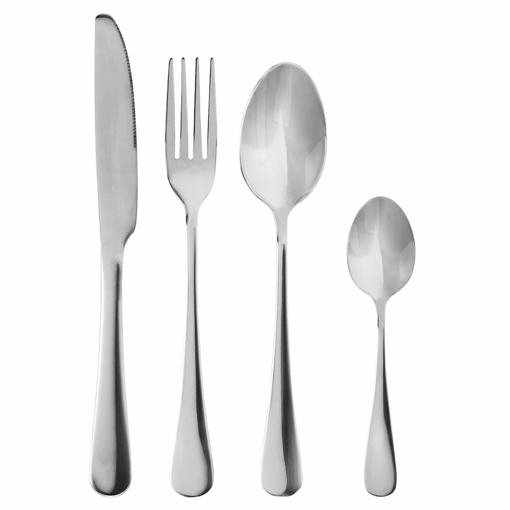 Набор столовых приборов PREMIUM 24 шт., 6 персон, серебристый, нержавеющая сталь, DASWERK