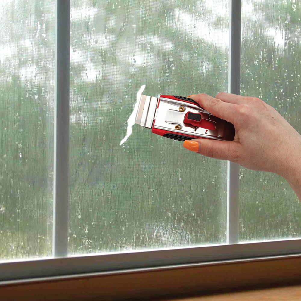 Скребок для любых поверхностей (стеклокерамика, стекло, плитка) BRAUBERG "CLEAN", 5 лезвий