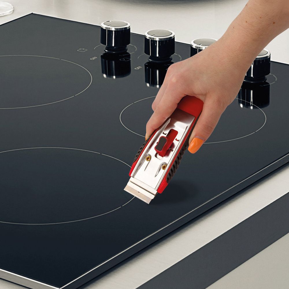 Скребок для любых поверхностей (стеклокерамика, стекло, плитка) BRAUBERG "CLEAN", 5 лезвий