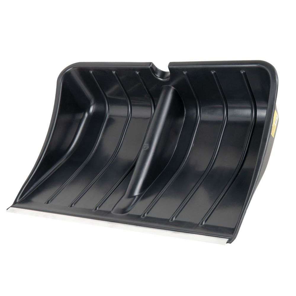 Лопата снеговая 54х37 см БЕЗ ЧЕРЕНКА "БОГАТЫРЬ" СУПЕРПРОЧНАЯ, БОЛЬШАЯ, алюминиевая планка, ГРАНДМАСТЕР