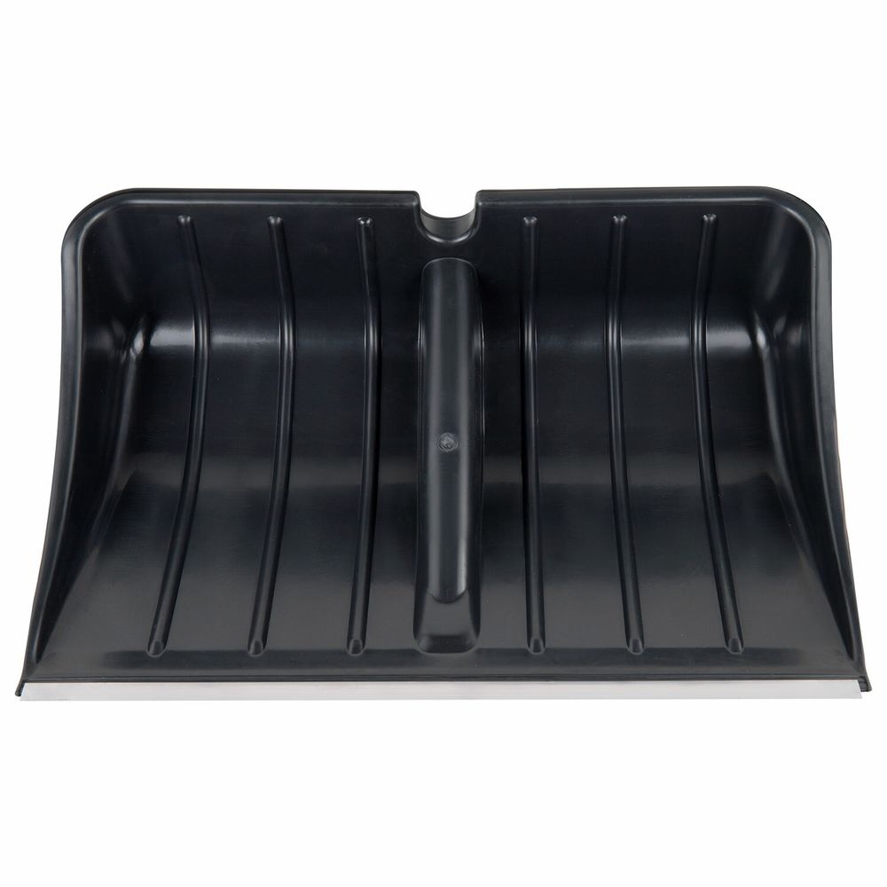 Лопата снеговая 54х37 см БЕЗ ЧЕРЕНКА "БОГАТЫРЬ" СУПЕРПРОЧНАЯ, БОЛЬШАЯ, алюминиевая планка, ГРАНДМАСТЕР