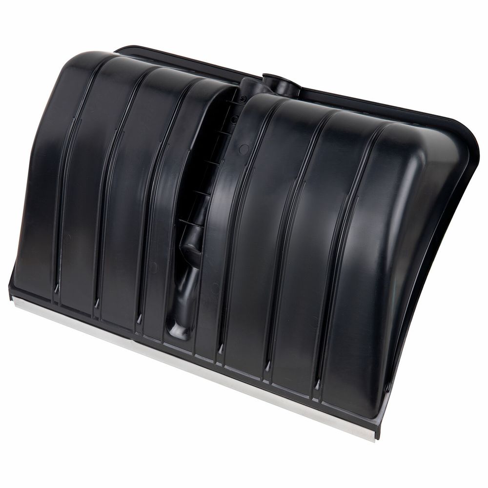 Лопата снеговая 54х37 см БЕЗ ЧЕРЕНКА "БОГАТЫРЬ" СУПЕРПРОЧНАЯ, БОЛЬШАЯ, алюминиевая планка, ГРАНДМАСТЕР